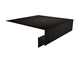 картинка Планка околооконная сложная Экобрус Grand Line 200х50х25 0,45 Print Elite Coffee Wood TwinColor (2м) Центр Кровли