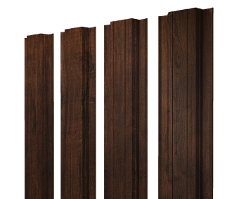 картинка Штакетник Прямоугольный с прямым резом 0,45 Print Premium Cherry Wood Dark FTC Центр Кровли