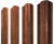 Штакетник М-образный B фигурный 0,45 Print Premium Rowan Wood Intense FTC Центр Кровли