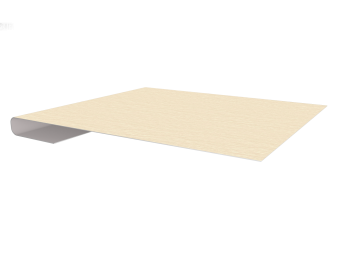 картинка Планка завершающая 0,45 Print Elite Milky Wood TwinColor (2м) Центр Кровли