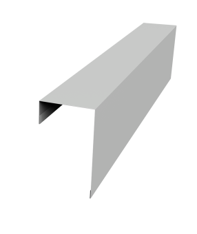 картинка Планка торцевая фасадная фальц 65мм 0,45 Drap TX RAL 7047 телегрей 4 (3м) Центр Кровли