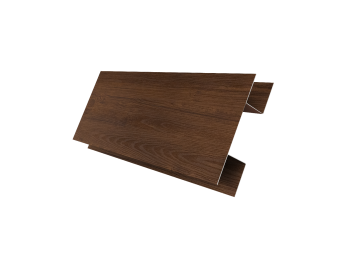 картинка Планка H-образная стыковочная сложная 0,4 Print Premium Golden Wood Fresh TwinColor (3м) Центр Кровли