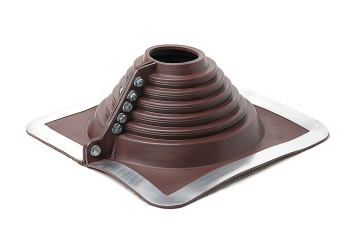 картинка Проходной элемент MF прямой №4R (75-160мм) +185 EPDM коричневый Центр Кровли