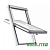 Окно мансардное RoofLITE+ APY B900 78x98 (однокамерное, ручка снизу) Центр Кровли