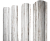 Штакетник Круглый фигурный 0,45 Print Elite Snow Wood TwinColor Центр Кровли