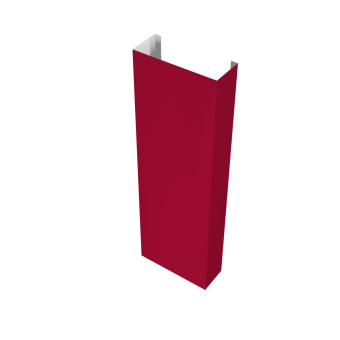 картинка Полустолб для С21 0,45 PE с пленкой RAL 3003 рубиново-красный (L1,8) Центр Кровли