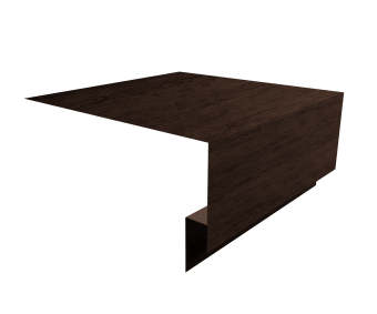 картинка Планка околооконная сложная Экобрус Grand Line 200х75х25 0,45 Print Premium Antique Wood TwinColor (3м) Центр Кровли