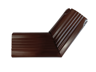 картинка Колено трубы гофрированное боковое правое Vortex Lite Matt 76х102мм RAL 8017 шоколад Центр Кровли