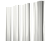 Штакетник Полукруглый Slim с прямым резом 0,45 Drap TX RAL 9003 сигнальный белый Центр Кровли
