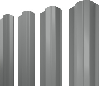 фото Штакетник М-образный B фигурный Grand Line 0,45 PE RAL 9006 бело-алюминиевый Центр Кровли картинка Штакетник М-образный B фигурный Grand Line 0,45 PE RAL 9006 бело-алюминиевый Центр Кровли