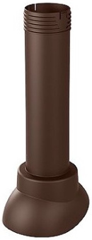 картинка Выход канализации вентиляционный неизолированный Вилпе 110/500 шоколадный Центр Кровли