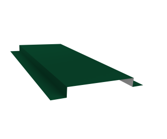 картинка Планка кожуха сегментного 150 0,5 Satin с пленкой RAL 6005 зеленый мох (1,8м) Центр Кровли