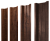 Штакетник П-образный В с прямым резом 0,45 Print-Double Premium Cherry Wood Fresh Центр Кровли