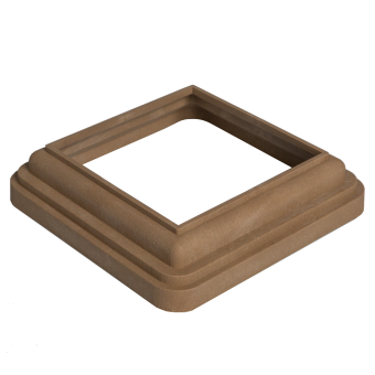 картинка Нижний кант столба CM Railing (для столба D 120) teak (тик) Центр Кровли