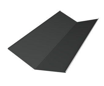 картинка Планка ендовы нижней 300х300 0,5 Satin Matt TX RAL 7016 антрацитово-серый (3м) Центр Кровли