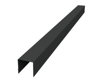 фото Планка вертикальная обратная для горизонтального монтажа штакетника 0,5 Velur X RAL 7016 антрацитово-серый (3м) Центр Кровли картинка Планка вертикальная обратная для горизонтального монтажа штакетника 0,5 Velur X RAL 7016 антрацитово-серый (3м) Центр Кровли