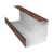 Планка угла внутреннего составная нижняя 0,45 Print Premium Almond Wood Fresh (3м) Центр Кровли