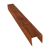 Планка П-образная заборная 24 0,45 Print-Double Premium Golden Wood Fresh (3м) Центр Кровли