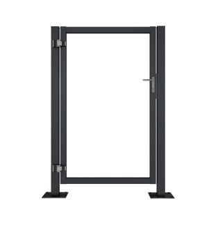 картинка Калитка Жалюзи Puma Lock 1,68х1 RAL 7024 без заполнения тип А Центр Кровли