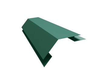 картинка Угол внешний сложный 75х75 135 градусов 0,45 PE-Double с пленкой RAL 6005 зеленый мох (2м) Центр Кровли