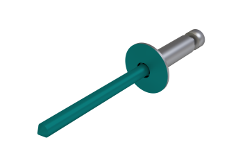 картинка Заклёпка вытяжная Daxmer 3,2х8 (1000шт) сталь/сталь RAL 5021 Центр Кровли