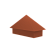 Колпак на полустолб для С21 0,5 Satin Matt с пленкой RAL 8004 терракота Центр Кровли