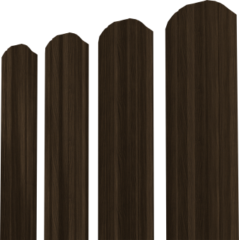фото Штакетник Twin XL фигурный Grand Line 0,45 Print Elite Coffee Wood TwinColor Центр Кровли картинка Штакетник Twin XL фигурный Grand Line 0,45 Print Elite Coffee Wood TwinColor Центр Кровли