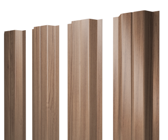 фото Штакетник П-образный A с прямым резом 0,45 Print Elite Honey Wood TwinColor Центр Кровли картинка Штакетник П-образный A с прямым резом 0,45 Print Elite Honey Wood TwinColor Центр Кровли