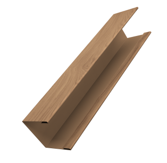 картинка Крышка жалюзи Milan Slim 0,45 Print Elite Honey Wood TwinColor (3м) Центр Кровли