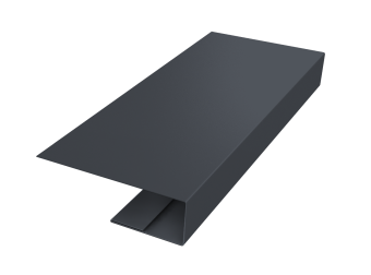 картинка J-Профиль 12мм 0,5 Velur X RAL 7024 мокрый асфальт (2м) Центр Кровли