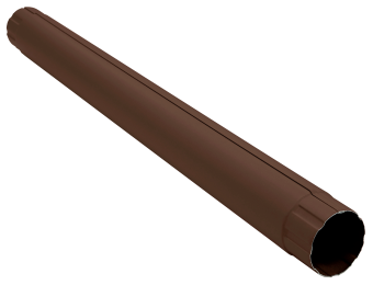 картинка Труба круглая соединительная 90мм 1м Matte PU RAL 8017 Центр Кровли