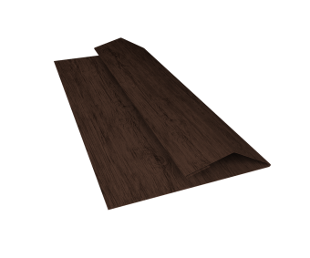 картинка Планка финишная БХ new 0,45 Print-Double Elite Antique Wood (3м) Центр Кровли