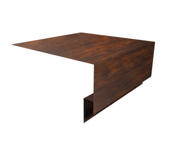 картинка Планка околооконная сложная Экобрус Grand Line 200х75х25 0,45 Print Elite Cherry Wood TwinColor (3м) Центр Кровли