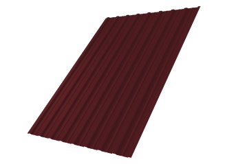 картинка Профнастил С10A 0,5 Satin Matt RAL 3005 красное вино Центр Кровли