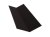 Планка ендовы верхней 145х145 0,5 Drap RAL 9005 черный (3м) Центр Кровли