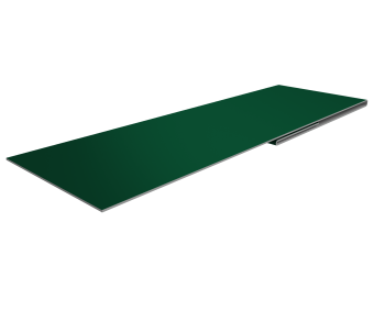 картинка Планка финишная 48х25 0,5 PurLite Matt RAL 6005 зеленый мох (2м) Центр Кровли