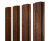 Штакетник Прямоугольный с прямым резом 0,45 Print-Double Premium Golden Wood Fresh Центр Кровли