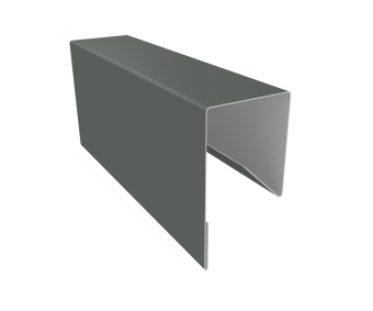 фото Планка П-образная заборная 17 0,45 PE с пленкой RAL 7005 мышино-серый (3м) Центр Кровли картинка Планка П-образная заборная 17 0,45 PE с пленкой RAL 7005 мышино-серый (3м) Центр Кровли