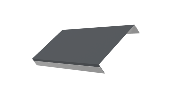 картинка Ламель обратная 150 жалюзи Texas 0,5 PE lite с пленкой RAL 7024 мокрый асфальт Центр Кровли