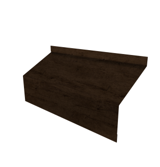 картинка Ламель забора жалюзи Milan/Milan new стартовая/финишная для калиток и ворот 0,45 Print-Double Elite Antique Wood Центр Кровли