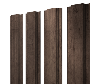 картинка Штакетник Прямоугольный с прямым резом 0,45 Print Premium Almond Wood Fresh Центр Кровли