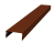 Крышка 45х20 жалюзи Texas 0,5 Satin RAL 3009 оксидно-красный (3м) Центр Кровли
