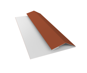 картинка Планка финишная БХ new 0,5 Satin с пленкой RAL 8004 терракота (3м) Центр Кровли