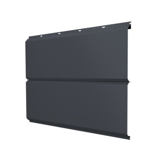 картинка ЭкоБрус new 0,45 PE-Double RAL 7024 мокрый асфальт Центр Кровли