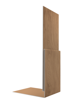 картинка Планка приемная оконная 0,45 Print Elite Honey Wood TwinColor (3м) Центр Кровли