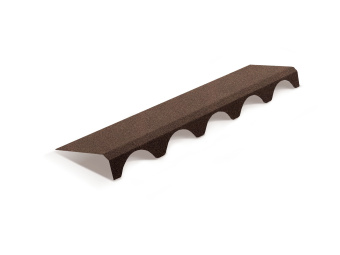 картинка Элемент подконьковый для композитной черепицы Metrotile Romana коричневый (1,1м) Центр Кровли