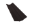 Планка ендовы верхней 95х80х95 0,45 Drap TR RAL 9005 черный (2м) Центр Кровли