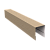 Планка боковая для забора из сайдинга ЭкоБрус 0,45 Print Elite Milky Wood TwinColor (2,06м) Центр Кровли