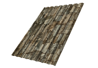 картинка Профнастил С20A 0,45 Print Elite Fine Stone TwinColor Центр Кровли