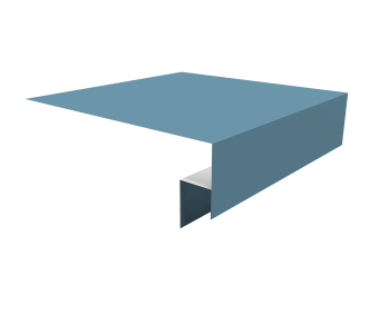 картинка Планка околооконная сложная Экобрус Grand Line 200х50х25 0,45 Drap TX RAL 5024 пастельно-синий (2м) Центр Кровли